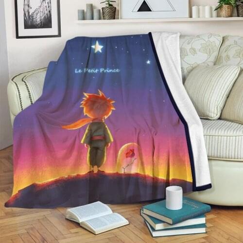 3 Size Le Petit Prince Blanket High Quality Flannel Warm Soft Plush on The Sofa Bed Blanket Suitable