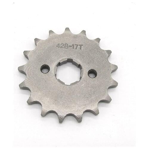 Inner Diameter 20mm 17mm 17T 13T 18T 428 Chain Front Sprocket Cog 17 tooth front sprocket small flywheel