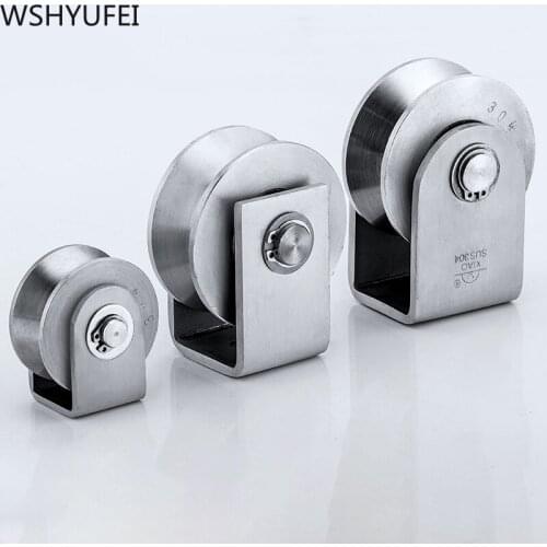 304 Stainless Steel Pulley Lifting pulley bearing Single Wheel Swivel Transport Lifting Pulley Blocks Lifting Tools Hardware
