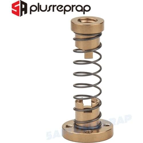 T8 Anti Backlash Spring Nut with M3 thread Elimination Gap Nut for 8mm Acme Threaded Rod Lead Screws DIY CNC 3D Printer