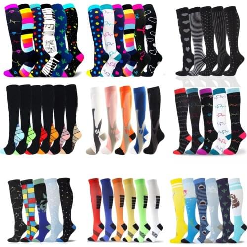 Dropship Compression Stockings 20-30 Mmhg Football Soccer Socks Golfs Tube Outdoor Sports Nursing Hiking Running Fitness Socks