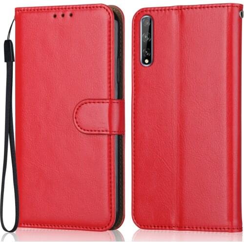 Folio Luxury Leather Case for On Huawei Honor 20 Lite 6.3'' Wallet Stand Flip Case Phone Bag with Strap