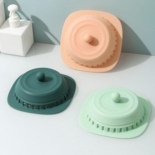 Water Sink Strainer Soft Silicone Cover Pipe Opening Sewer Filter Permeable Cover Sewer Odor-Proof Insect-Proof Blocking Cover