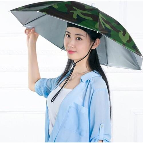 Foldable Outdoor Fishing High Quality Umbrella Cap Large Cap Sun Shade Waterproof Umbrella Camping Fishing Cap Sun Protection