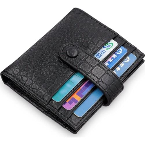 Factory direct sales crocodile pattern leather card wallet cardholder credit card business card holder card id card holder