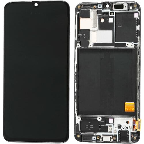 For Samsung Galaxy A40 SM-A405 Black Color Super AMOLED LCD Screen and Digitizer Assembly With Frame