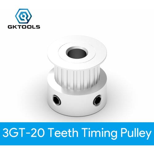 K type GT3 Timing Pulley 20 teeth Bore 4mm 5mm 6mm 6.35mm 8mm for width 10mm 3GT Synchronous Belt Small backlash 20Teeth