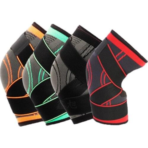 1Pair Compression Fitness Running Bandage Knee Support Protector Pads Foot Joint Pain Arthritis Relief Brace Elastic Sleeve Belt
