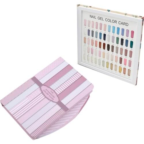 120 Colors False Nail Art Display Board Sample Book Nail Polish Gelatin Board Nail Art Showing Board Manicure Tool Hot