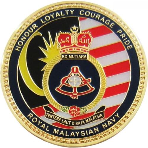 2D/3D Royal Navy Challenge Coin with Imitation Hard/Soft Enamel & Epoxy