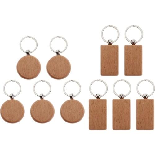Diy Blank Wooden Keychain Personalized Wood Keychain Best Gift