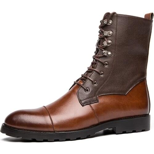 Honey Anchor Men's Motorcycle Boots