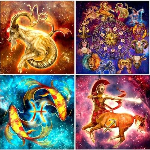 Full Square Round Drill 5D DIY Diamond Painting Constellation Mosaic Cross Stitch Crystal Kits Embroidery Rhinestones Art Decor