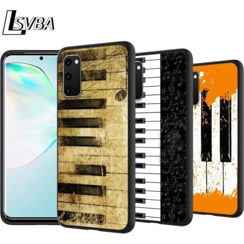 Cool Piano Music Anti-Fall Back Cover For Samsung Galaxy S20 Ultra Plus A01 A11 A21 A31 A41 A51 A71 A91 Phone Case