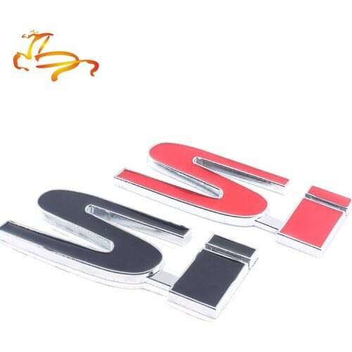 Fashion Metal Car Sticker Auto Body SI Emblem Badge Logo Decal For Honda Civic Si Accord Crv Hrv City Car Styling Accessories