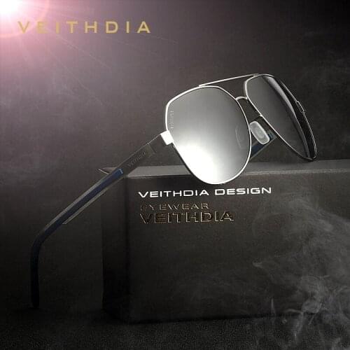 VEITHDIA Pilot Polarized Sunglasses Men Brand Designer Vintage UV400 Women Sun Glasses Accessories for men / women 3556