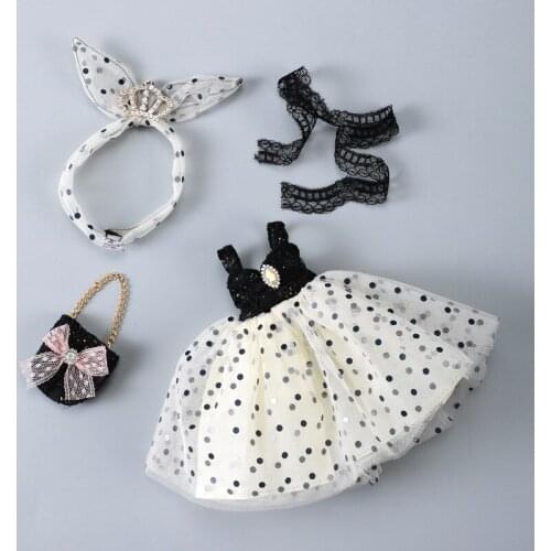 New 30cm Doll Clothes Set 1/6 Bjd Fashion Doll Accessories Toys Clothes Ob24 Baby Doll Skirt Diy Dress Up Toys for Girls