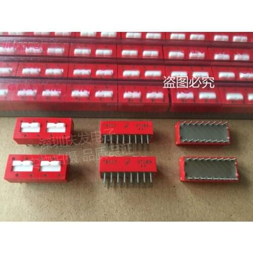 Original new 100% 78K02 2 bit dialer switch spacing 2.54mm 16pin 2 channels