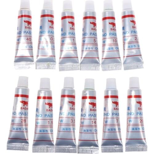 1pcs W1~40 Diamond Grinding Polishing Paste Lapping Compound Metal Glass Jade Amber Buffing Abrasive Tools