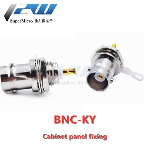 All copper BNC seat -50KY / KWE bnc female Q9 female BNC connector video monitoring socket