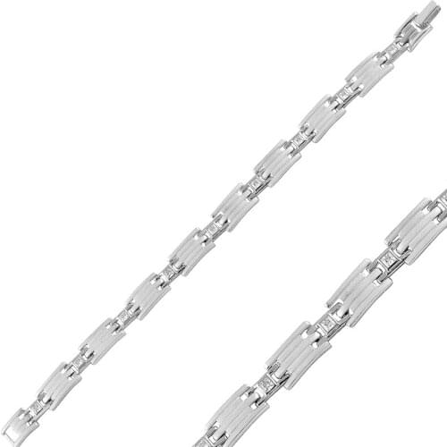 Silver 925 Sterling Zircon Cubic Zirconia Bracelet