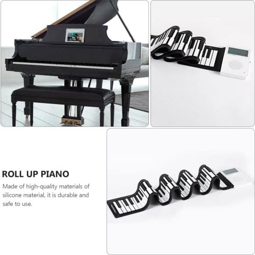 1Pc 88 Keys Hand Roll Piano Adult Children Electronic Piano Foldable Piano