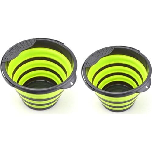 Collapsible Bucket Portable Bucket Car Washing Bucket Water Bucket Container With Handle For Backpacking Camping