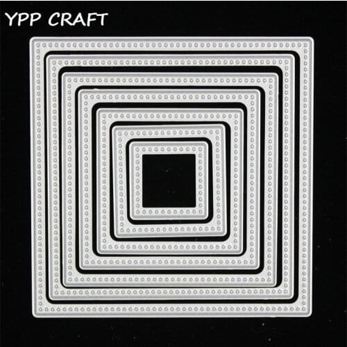 YPP CRAFT New Small Square Metal Cutting Dies Stencils for DIY Scrapbooking/photo album Decorative Embossing DIY Paper Cards