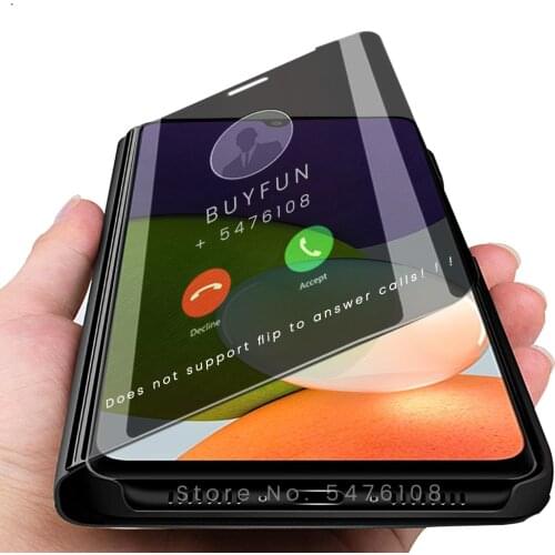 Samung a 22 4g case smart mirror magnetic stand flip shell on for samsung galaxy a22 a 22 2021 4g sm-a225f/ds 6.4'' coque fundas
