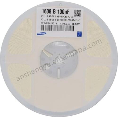 Unids/lote CL10B104KB8NNNC 0603 104 50V 100NF ± 4000 X7R 100%, Original, 10