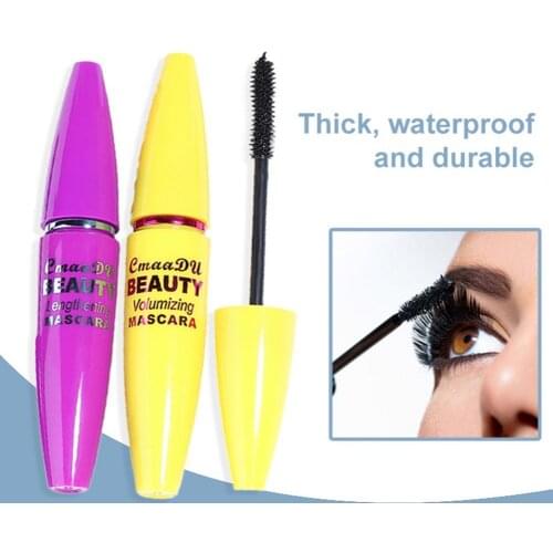 Waterproof Fanning Brush Length Lash Boost Mascara 2-piece Kit for Party