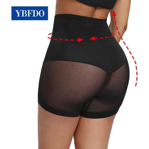YBFDO Women Boyshorts Body Shaping Panties Female Pants High Elastic Control Briefs Seamfree Breathable Mesh Intimates