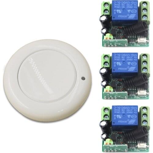 DC12V 1CH Wireless Remote Control Switch System, Gate Door Opener Operator Remote Control Relay Switch, Automatic Doors New Item