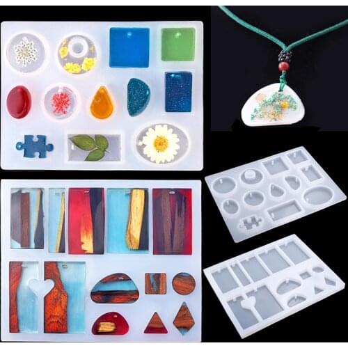 159Pcs DIY Jewelry Resin Casting Molds and Tools Kit Silicone Molds for DIY Jewelry Pendant Craft Making Set d88