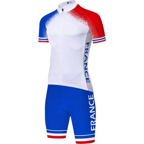 2021 france One Piece triathlon Skinsuit Roupa De Ciclismo Masculino Conjunto Ciclismo Uniforme Ciclismo Hombre 자전거의류 Ropa