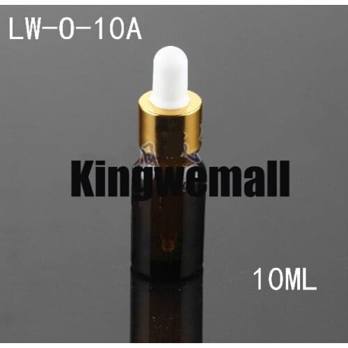 300pcs/lot essential oil bottle with plastic dropper silicon/glass dropper for cosmetic packaging LW-0-10A