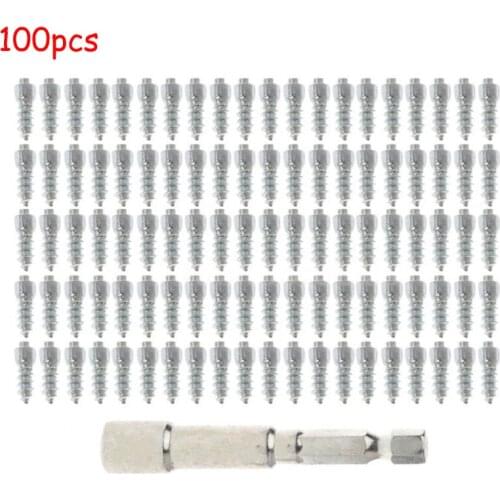 50/100pcs 4*12mm snow screw tyre nail anti-slip tyre suitable for car SUV ATV motorcycle