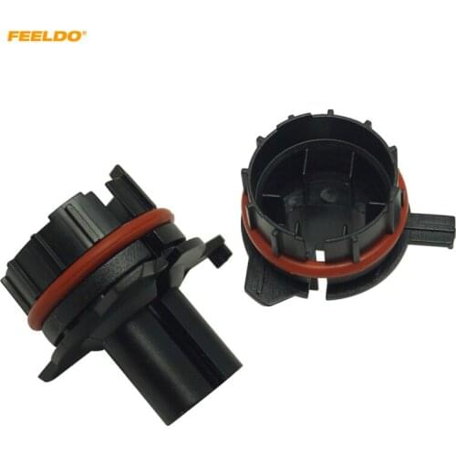 FEELDO 2Pcs Car Bulbs Socket Conversion Adapter For BMW E39 5-Series(Type1) H7 HID Xenon Bulb Low Beam Installation #1056