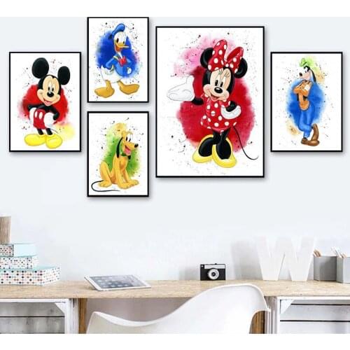 Disney 5D Diamond Painting Diamond Embroidery Full Square Mickey Mouse and Donald Duck Cross Stitch Kits Mosaic Home Decor