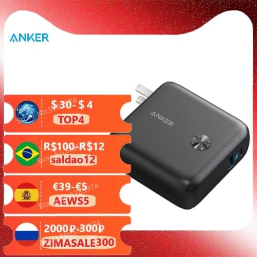Anker 2-in-1 Super Charger 20W 9700mAh USB-C USB-A power delivery 20W PowerIQ 3.0 A1623，A1624 for iPhone iPad XiaoMi