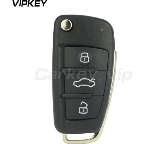 Remotekey 8P0837220D car key cover 3 button for Audi A4 Flip remote car key shell 2004 2005 2006 2007 2008 8P0 837 220 D