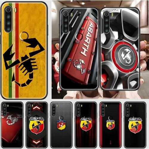 Super car ABARTH Phone case For Xiaomi Redmi Note 7 7A 8 8T 9 9A 9S K30 Pro Ultra black 3D bumper trend cover pretty coque tpu