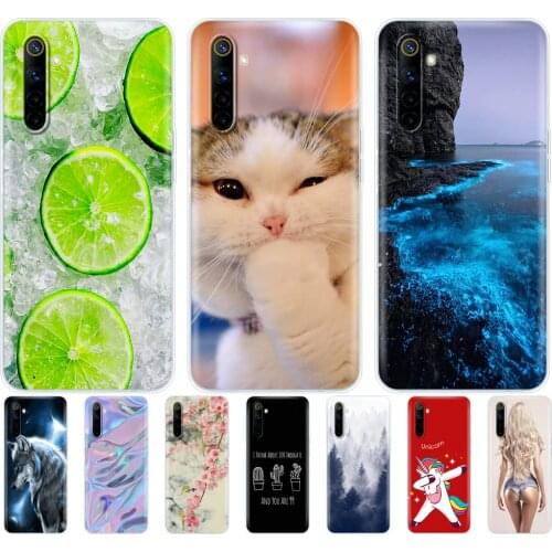 For Realme 6 Pro 6s 6i Case Silicon Soft TPU Back Phone Cover For OPPO Realme6 6Pro Realme6Pro bumper Skin shockproof cute