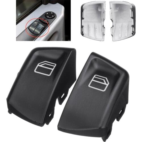 Black Plastic Autoleader WINDOW CONSOLE CONTROL POWER SWITCH Push BUTTONS L+R 2X FOR MERCEDES VITO SPRINTER