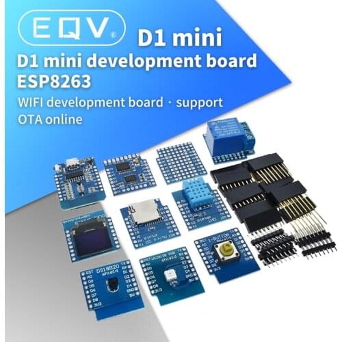 D1 Mini ESP8266 ESP-12 ESP-12F CH340G CH340 V2 USB WeMos WIFI Development Board D1 Mini NodeMCU Lua IOT Board 3.3V With Pins