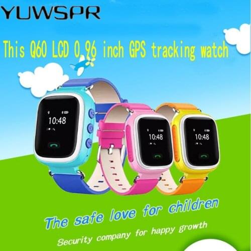 Kids GPS Tracker Watch Safe 0.96 Inch Leather Smart Wristwatches SOS Call Finder Locator Tracker Anti Lost Children Clock Q60