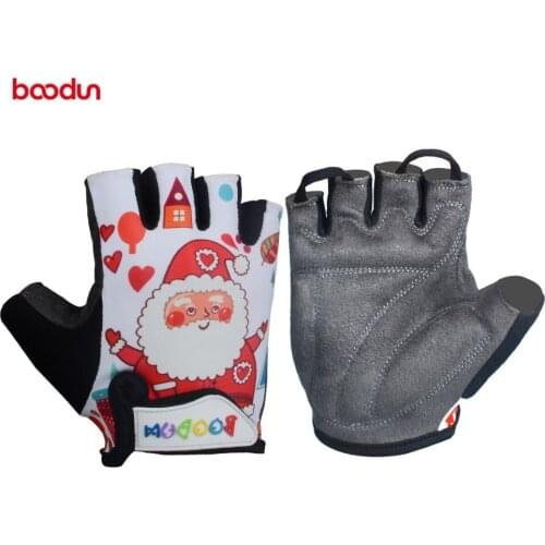 Children Half Finger Gloves Ride Bike Cycling MTB Bicycle Outdoor Roller Sport Protection Hand Pulley Skating Boy Girl Gloves