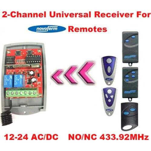 For Novoferm remote control 2 Channel 433.92 MHz 12-24V DC receiver good
