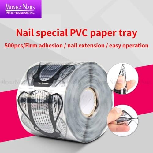 Beetle shape nail forms 100pcs Paper Tray French Manicure Nail Sticker Protective Paper Holder Extension Form Gel Nail Art tool