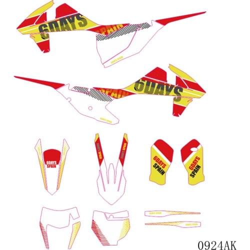 Graphics Decals Stickers Background For KTM 125 250 350 450 500 SX SXF XC XCF 2016 2017 2018 EXC EXCF XCW 2017 2018 2019